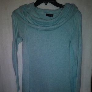 The Limited Baby Blue Tunic Sweater.